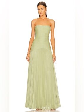alexis sunniva strapless drop-waist dress Alexis Sunniva Dress in Blue